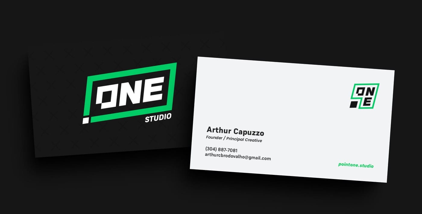 ONE Studio Brand Proposal — Business Card & Collateral Mockup