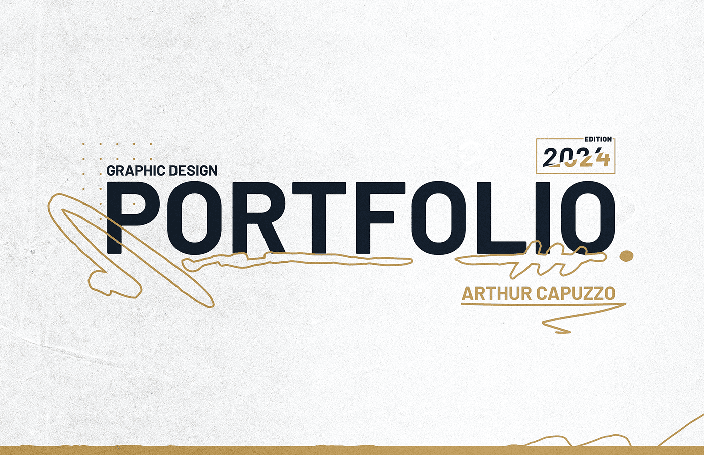 Portfolio 2024 Graphic Design Edition — Opening plate of the Graphic Design Edition — title and material presence of the book